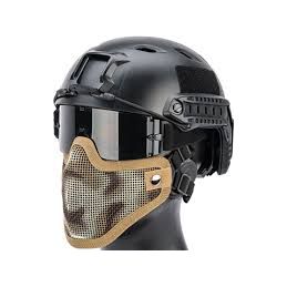 2G Steel Mesh Half Face Mask, Jungle Camo