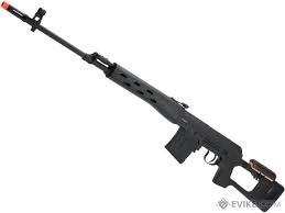 A&K SVD Dragunov Spring Airsoft Sniper Rifle, Black