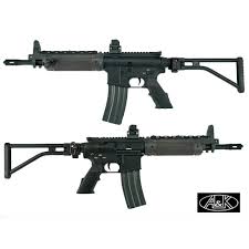 A&K LR300 Short Commando Full Metal Folding Stock M4 Airsoft Rifle