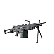 A&K M249 PARA AEG Airsoft Support Rifle with Bipod & Box Magazine