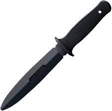 7" Black Rubber Training Knife