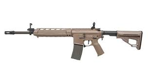 Ares X Amoeba M4 Extended AEG Airsoft Rifle, Dark Earth