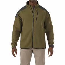 5.11 Tactical Polyester Full Zip TDU Fleece Sweater, Field Green