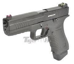 APS ACP601 CO2 Blowback Airsoft Pistol, Black