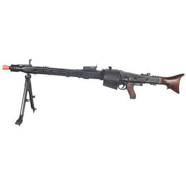 AGM Maschinengewehr MG42 Full Metal AEG Airsoft Machine Gun w/ Drum Magazine