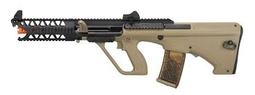 Army Armament Polymer AUG 7” Raptor AEG Airsoft Rifle, Tan