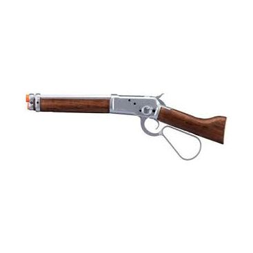 A&K M1873 "Mares Leg" Lever Action Green Gas Airsoft Rifle, Silver