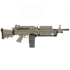 A&K M249 MK46 SPW Support Rifle AEG, Tan