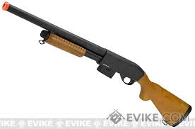 A&K M870 Real Wood Spring-Powered Metal Shotgun