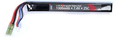 ASG 7.4v 1300mAh Single Stick LiPO Battery