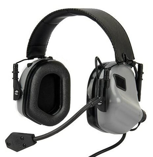 Gray Earmor M32 MOD3 Communication Headset – Tactical hearing protection with integrated communication system for shooting and military simulation