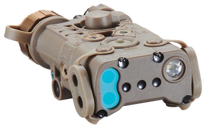FMA Lab Mini Version PEQ NGAL LED Light and IR Laser left angel back side view