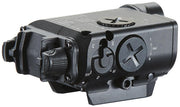 FMA Lab XVL2 IRC IR LED Flashlight and Laser, Black right angel view showing side and back controllers and switches 