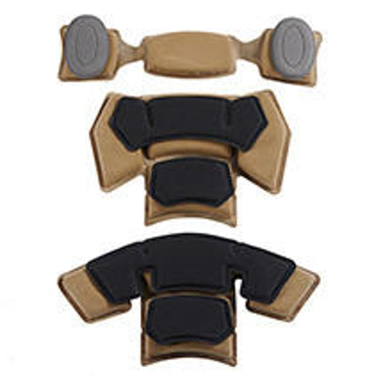 FMA Labs EX Ballistic Helmet Pads in Tan – Comfort and Protection for Tactical Helmets