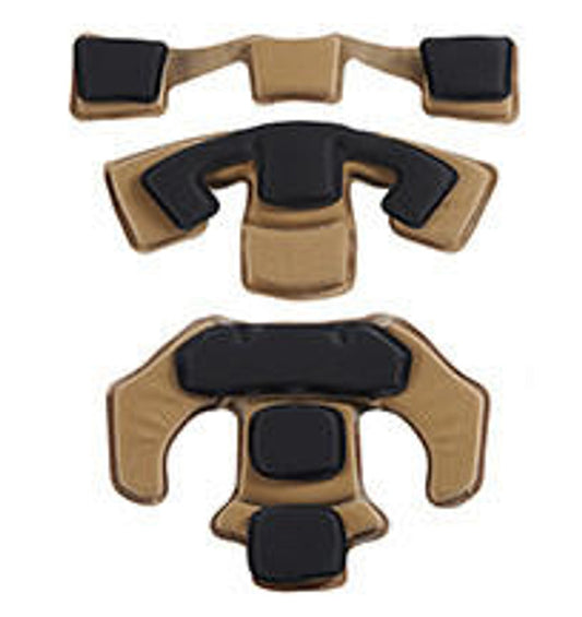 FMA Labs Helmet Memory Foam Pad Upgrade in Tan – Lightweight, Comfortable Padding for Airsoft, Paintball, and Military Helmets