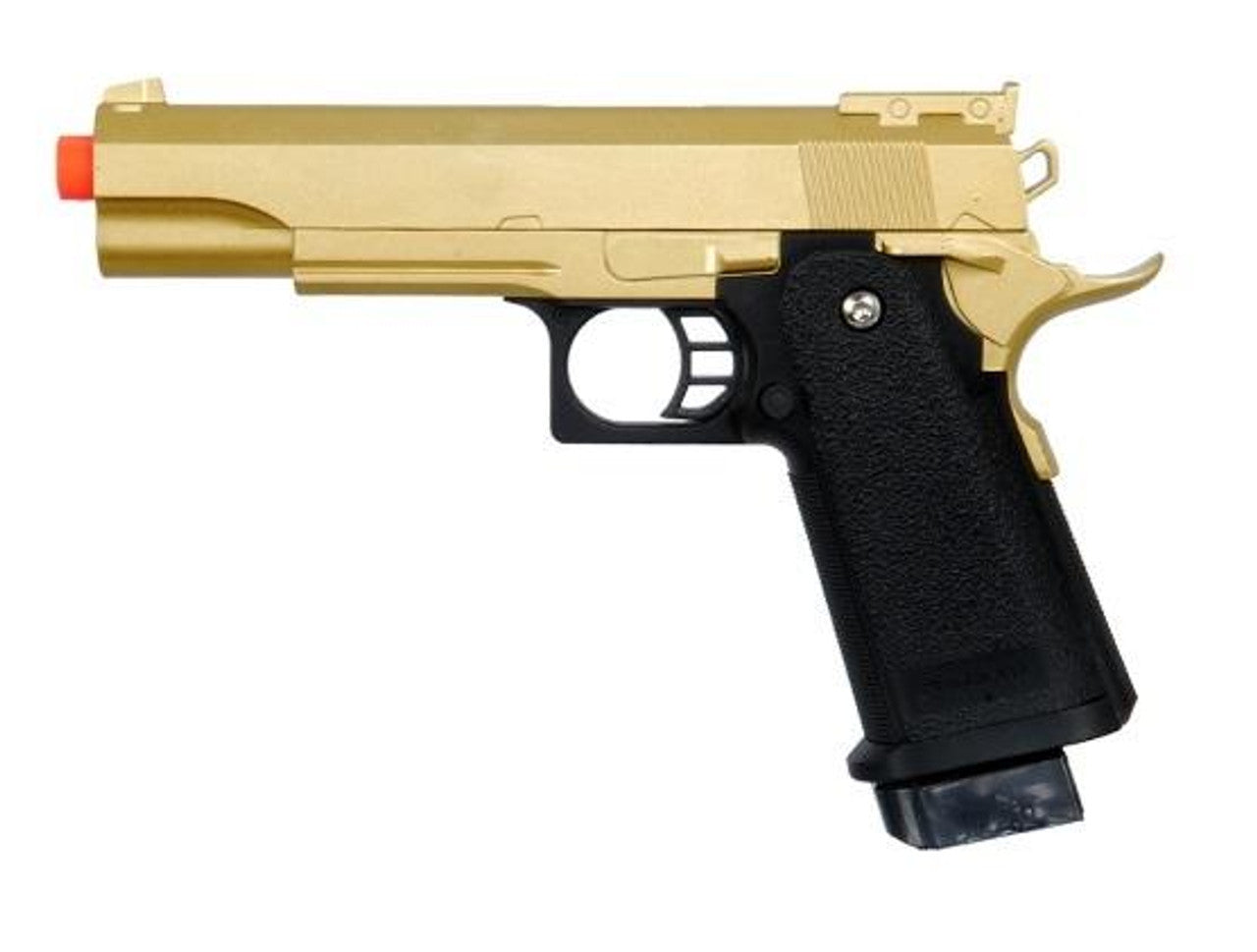Galaxy G6 Full Metal 1911 Style Spring Airsoft Pistol in Gold with 1911 Design