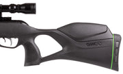 Gamo Swarm Fusion 10X Gen2 .177 Cal Air Rifle view of the rifle stock, trigger, and scope