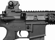 G&G CM16 Raider Short Combat Machine Airsoft AEG Rifle Rear View, Safety Switch and Trigger