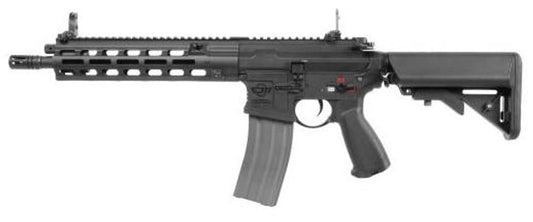 Side view of G&G CMF-16 showing full metal gearbox housing and magazine