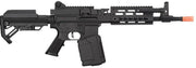 Side view of Golden Eagle MCR Short Barrel LMG with removable flash hider, shop now at Gray Dragon Airsoft