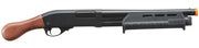 Wood-grip airsoft shotgun with M-LOK handguard