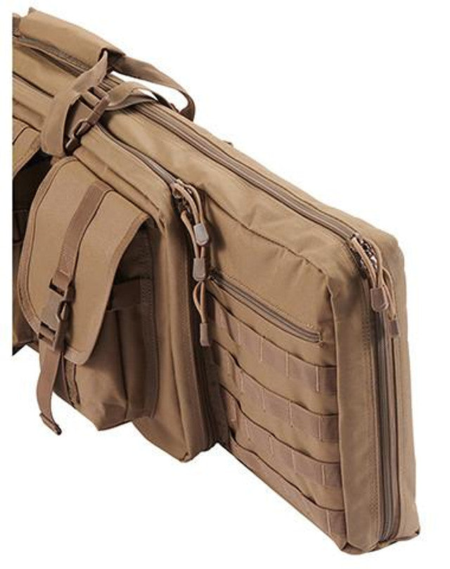 Guawin 42" Double Gun Bag Khaki - External Pockets for Storing Magazines and Accessories