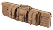 Guawin 42" Double Gun Bag Khaki - Front View with Reinforced Zippers and Handles