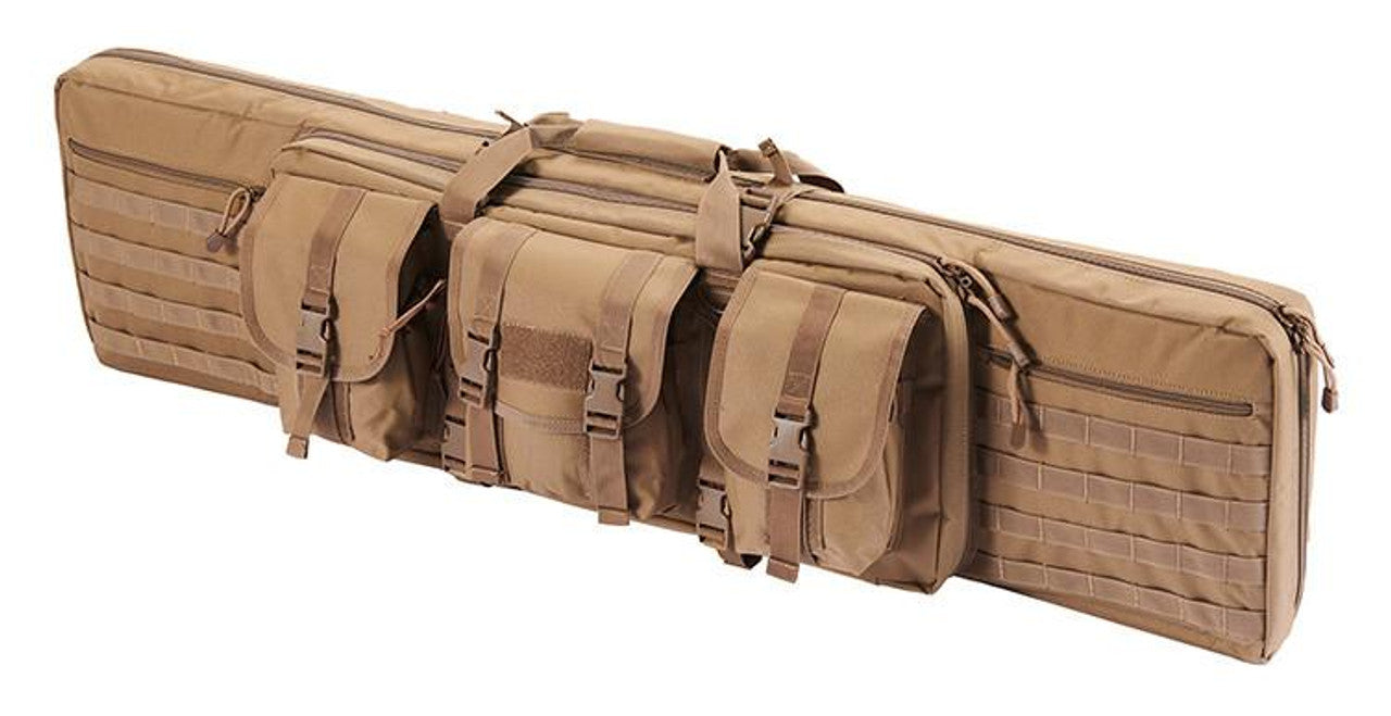 Guawin 46" Double Gun Bag Khaki - Dual Compartment Interior