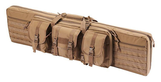 Guawin 46" Double Gun Bag Khaki - Dual Compartment Interior