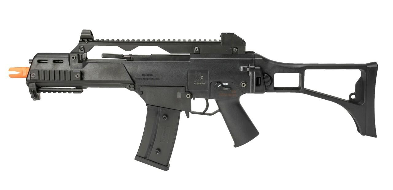 H&K G36C Competition Series Airsoft Rifle side view in black 