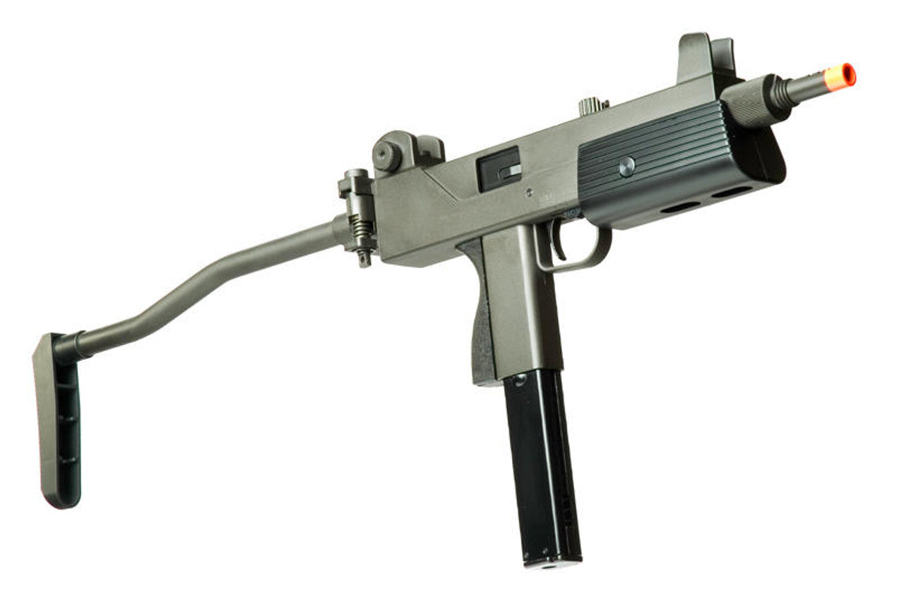 HFC T77 full metal gas blowback SMG shown from side view