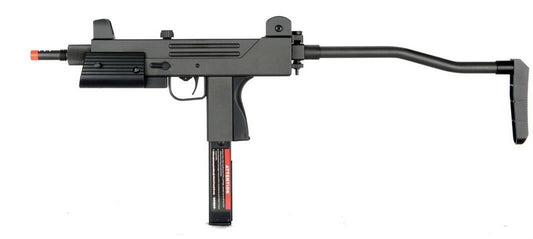 Magazine and trigger close-up of HFC T77 green gas airsoft gun