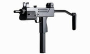 HFC T77 with stock fully extended on white background