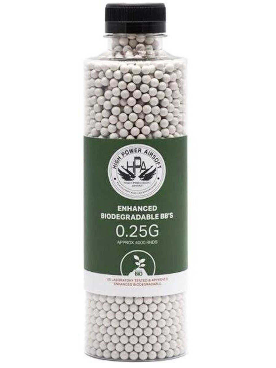 HPA 0.25g Biodegradable Airsoft BBs – 4000 Count High-Performance Eco-Friendly BBs