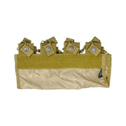 Inner 4 Pocket Magazine Pouch for 6094 Plate Carrier in Khaki, designed to hold up to four magazines, featuring durable construction and inner pocket design for secure fit and easy access.