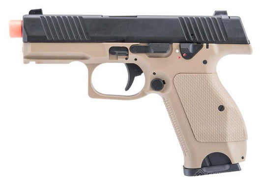 Kizuna Works KW-15K Gas Blowback Airsoft Pistol, Tan/Black