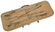 Lancer Tactical 1000D Nylon 3-Way Carry 35" Double Rifle Gun Bag Khaki - Durable Tactical Storage for Dual Rifles