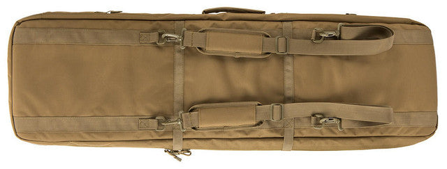 Lancer Tactical 1000D Nylon 3-Way Carry 43” Double Rifle Bag – Tactical Khaki Gun Case