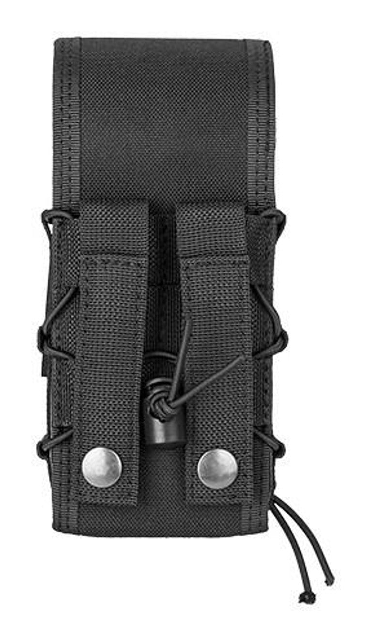 Lancer Tactical 1000D Nylon QD Buckle Pistol/Rifle Mag Pouch, Black