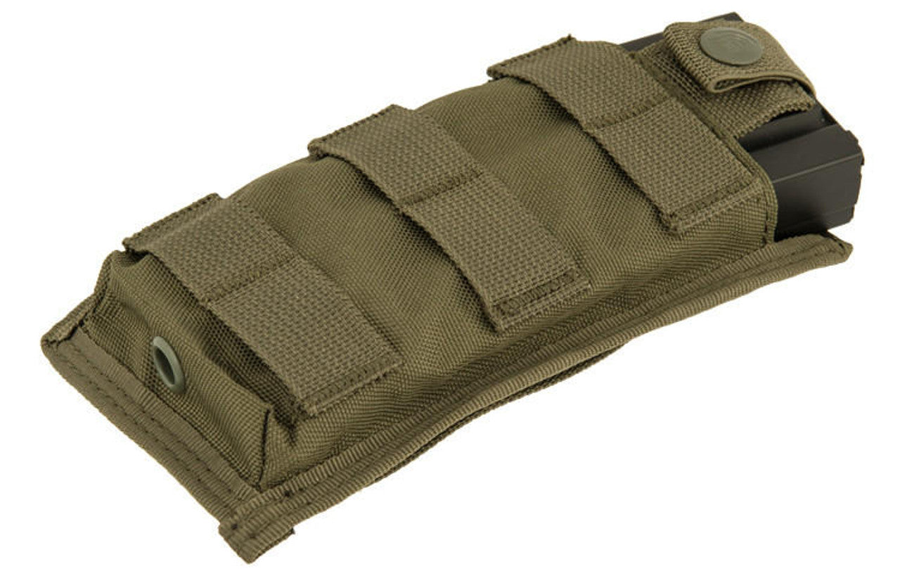 Lancer Tactical 1000D Nylon Single Molle Pouch, OD