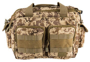 Lancer Tactical 1000D Polyester Small Range Molle Bag Desert Digital - Front View with Molle Webbing