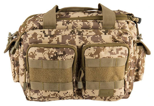 Lancer Tactical Small Range MOLLE Bag in Jungle Digital front view