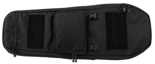 Lancer Tactical 35" Backpack V.1 Padded Rifle Bag Black - Front View