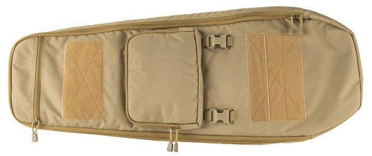Lancer Tactical 35" Backpack V.1 Padded Rifle Bag Tan - Front View

