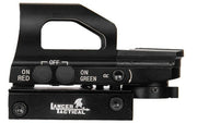 Lancer Tactical 4 Reticle Reflex Sight w/ Button Control Red and Green selection switch rotation control