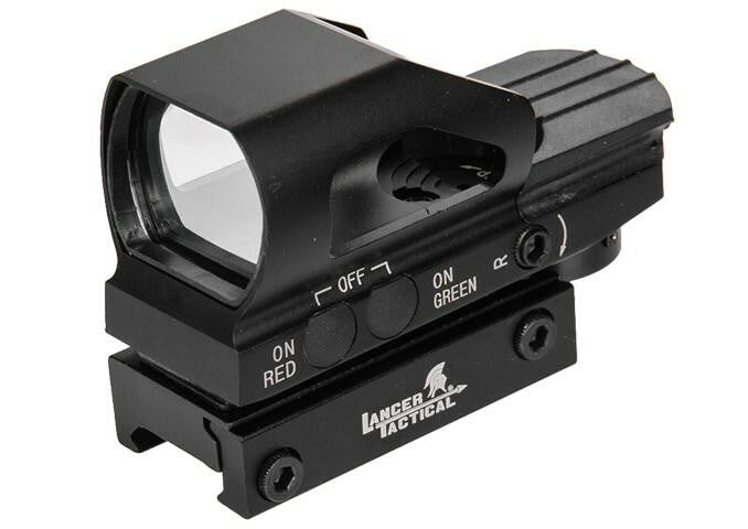 Lancer Tactical 4 Reticle Reflex Sight w/ Button Control left angel view 