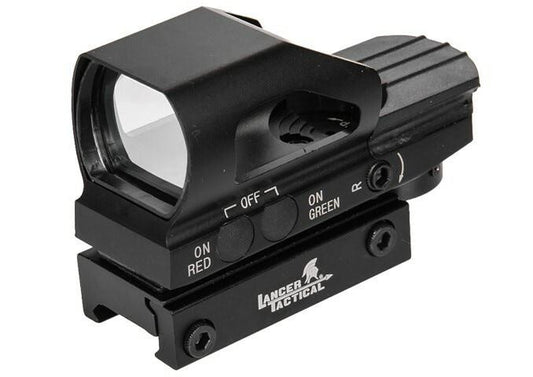 Lancer Tactical 4 Reticle Reflex Sight w/ Button Control left angel view 