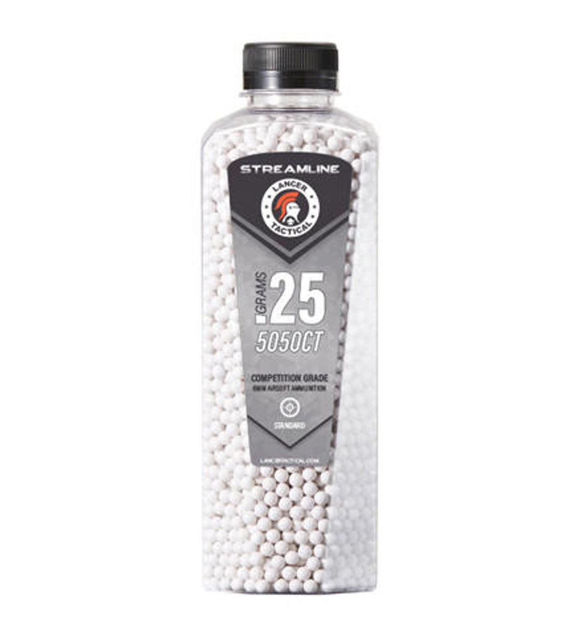 Lancer Tactical 0.25g white BBs in 5050 round bottle