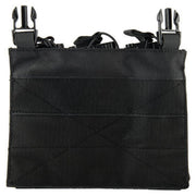 Lancer Tactical Adaptive Hook And Loop Triple Dual Mag Pouch, Black