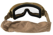 Lancer Tactical AERO Series Dual Pane Airsoft Goggles – Tan, Anti-Fog Protection